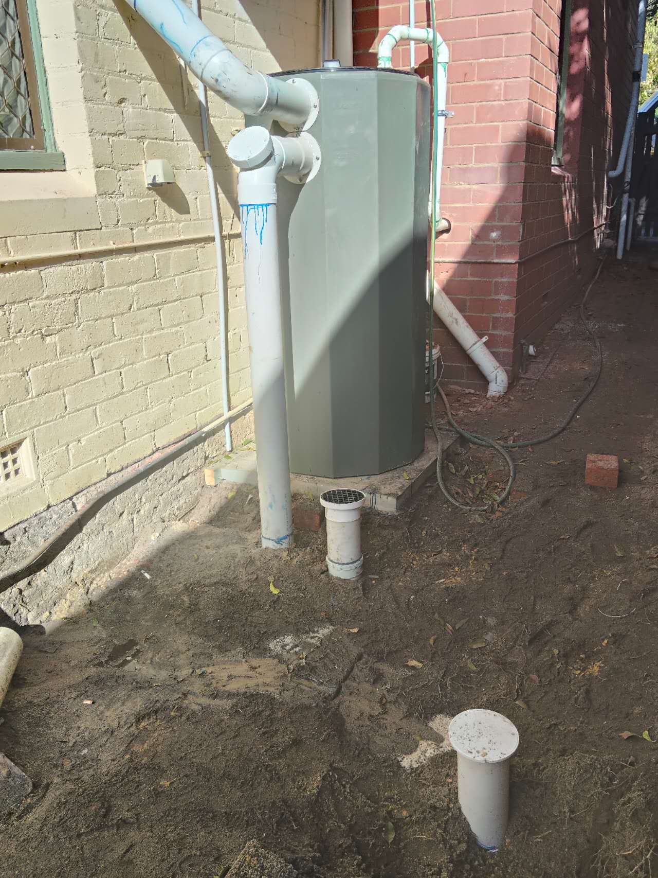 Above-Ground Grease Trap Install photo 2