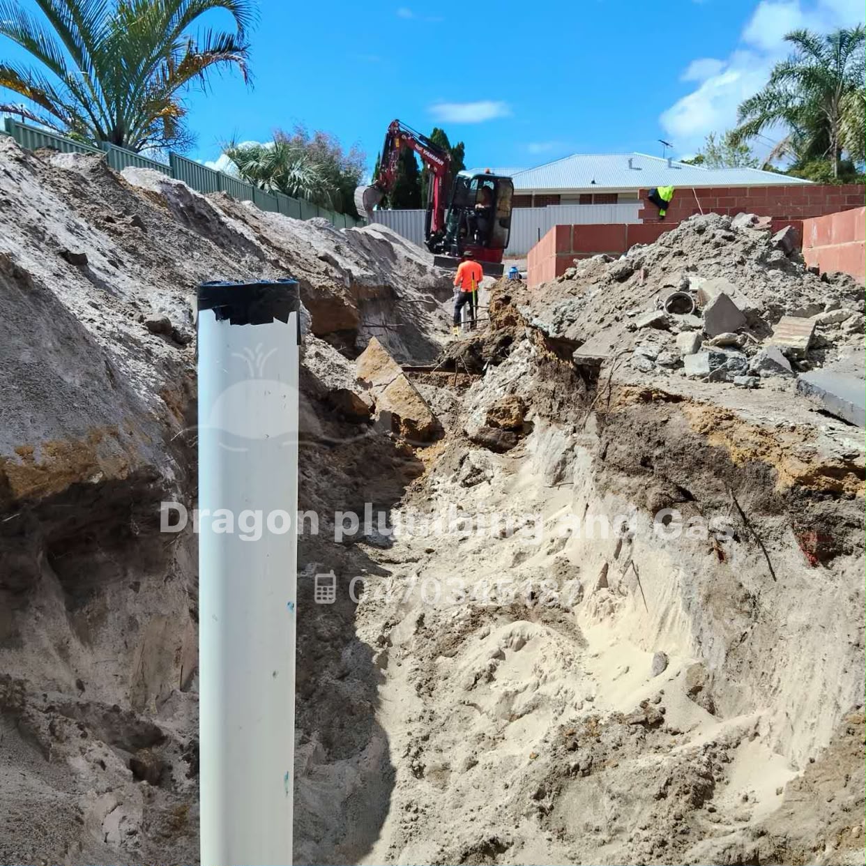 Subdivision Sewer Rough-In photo 2